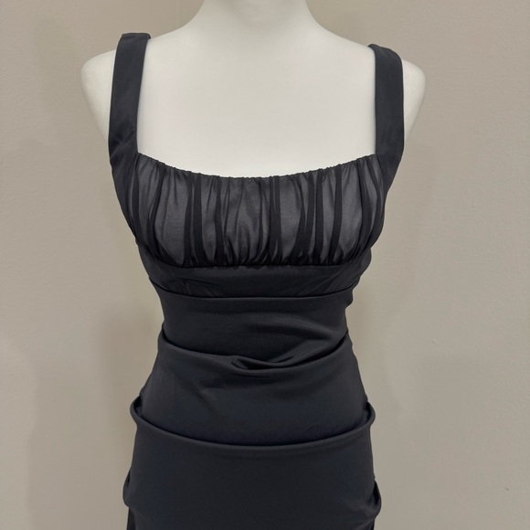 Cache Evening Gown Ruched Y2K Milkmaid Glamour Elegant Feminine Whimsigoth 8 - Picture 2 of 10